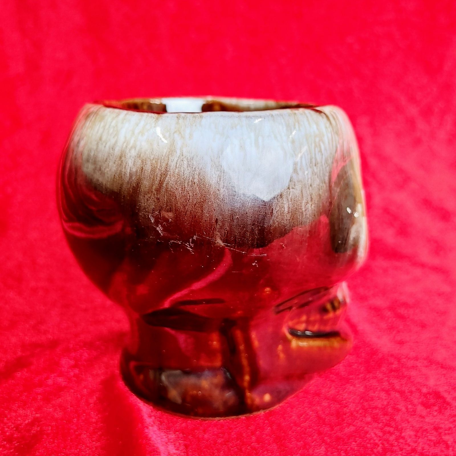 50's 60s ヴィンテージ　スカル　マグカップ　ドクロ　ロカビリー　ヒッピー VINTAGE SKULL TIKI MUG ヴィンテージ スカル ドクロ マグカップ