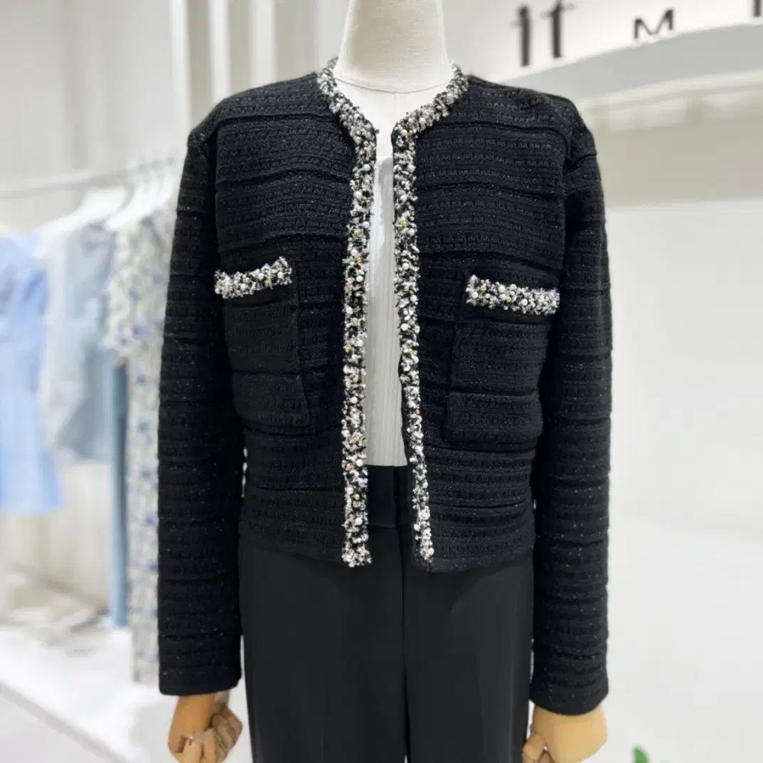 イッミシャ it michaa ジュエリー ニットカーディガン 55