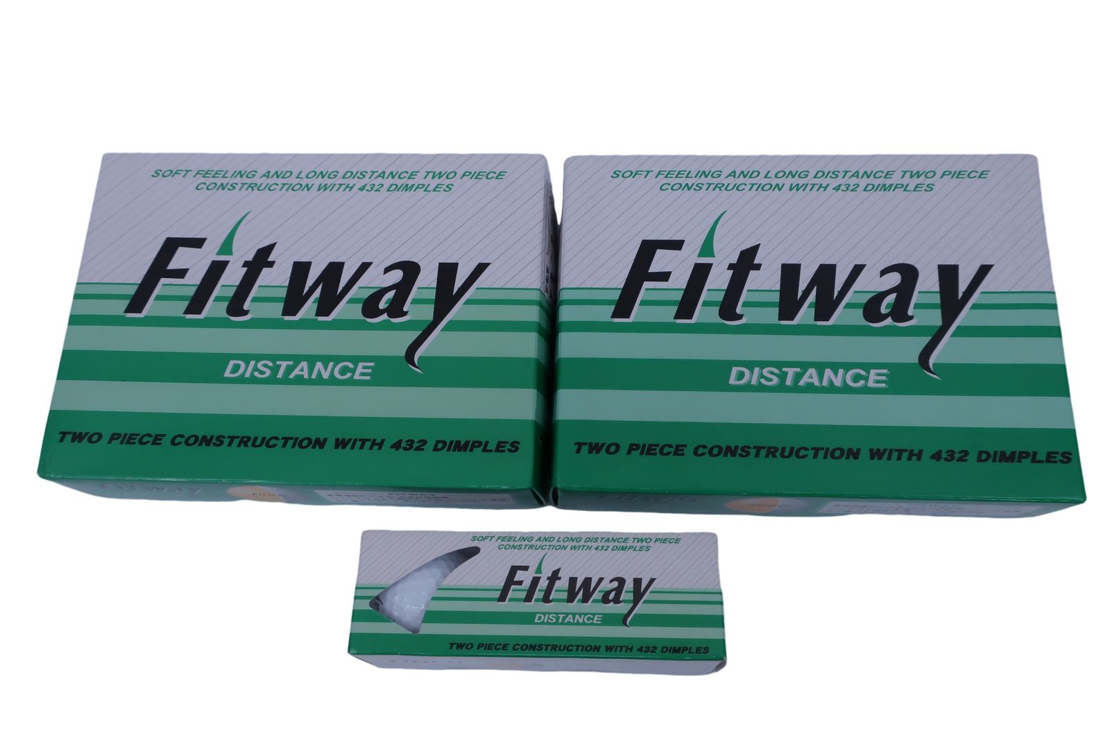 【美品】Fitway(フィットウェイ) ゴルフボール 白 2ダース+1スリーブ DISTANCE ゴルフ用品 2406-0407 ゴルフボール