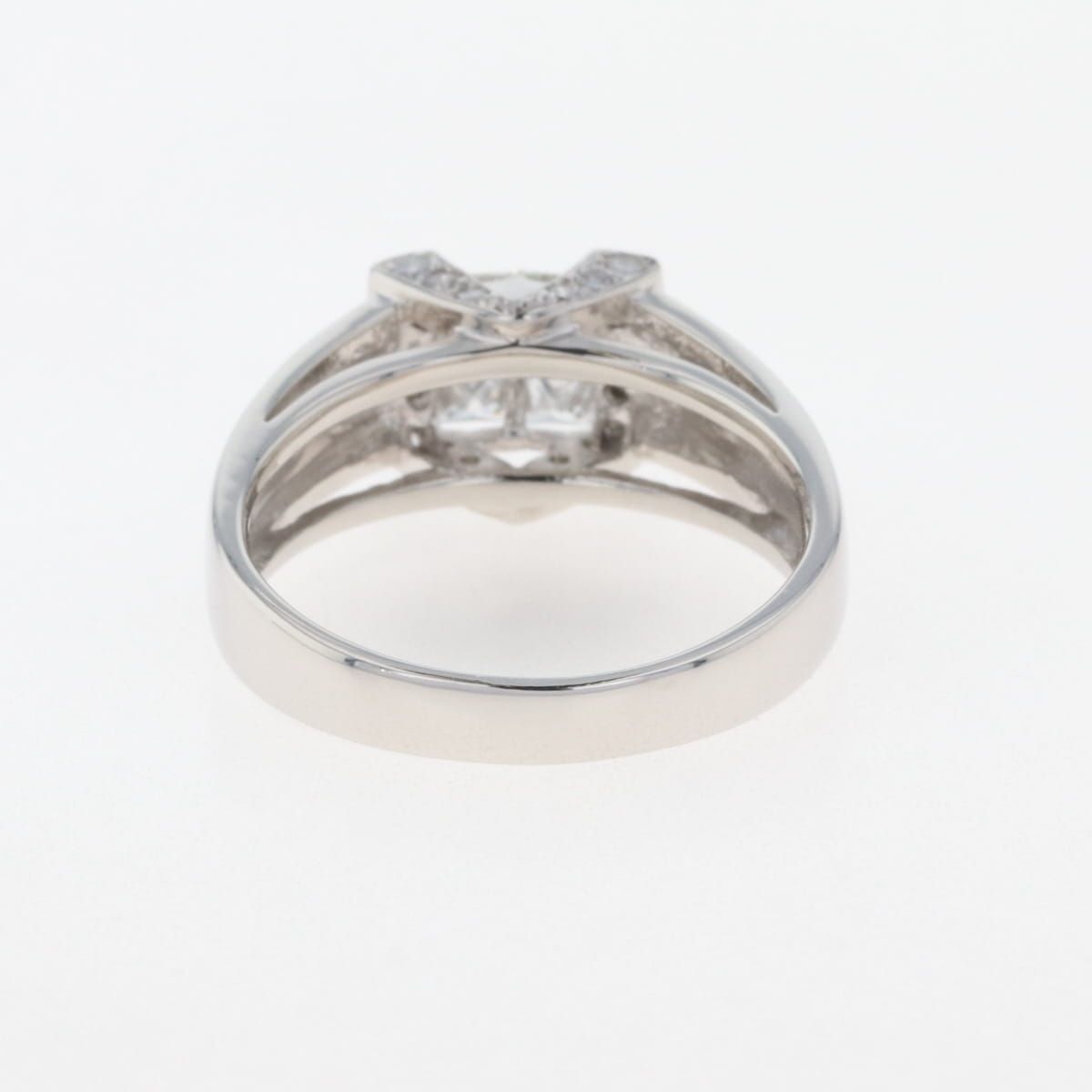 在庫一掃】 メレダイヤ デザインリング プラチナ 指輪 リング 13号  