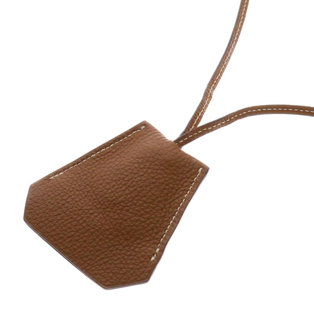HERMES (エルメス) クロシェット レザー ロングネックレス キーリング