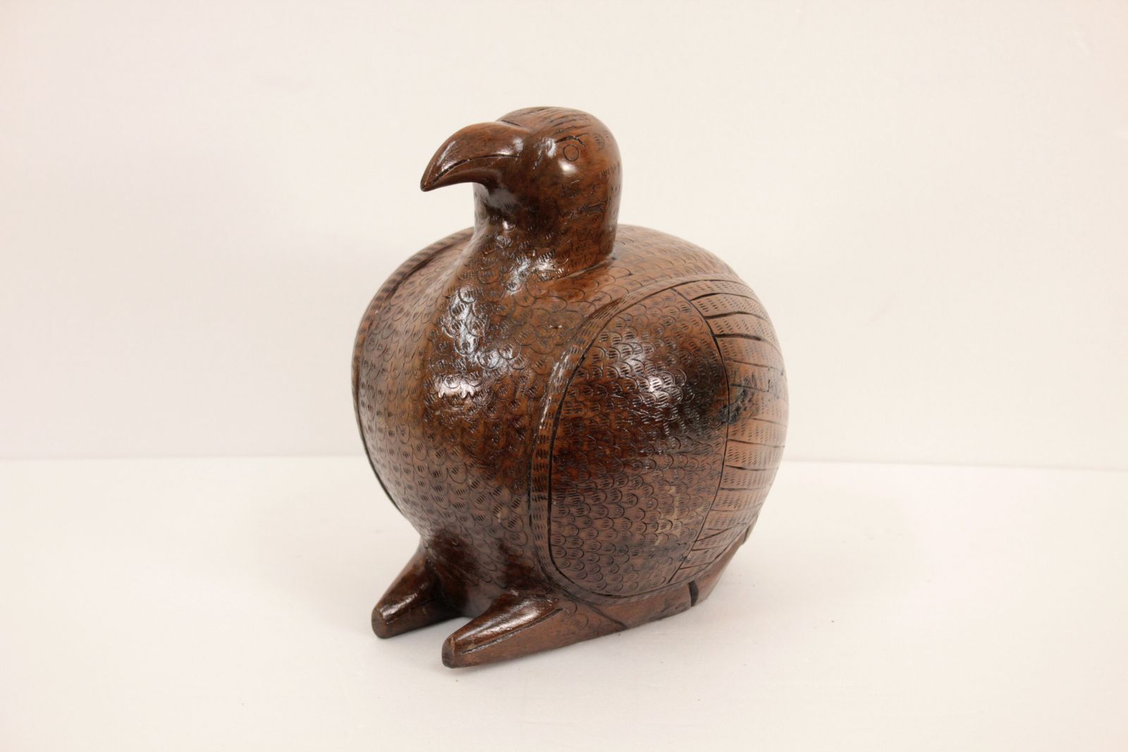 「鳥の小物入れ #22 東南アジア」 木彫り 鳥の小物入れ #22 東南アジア」 木彫り