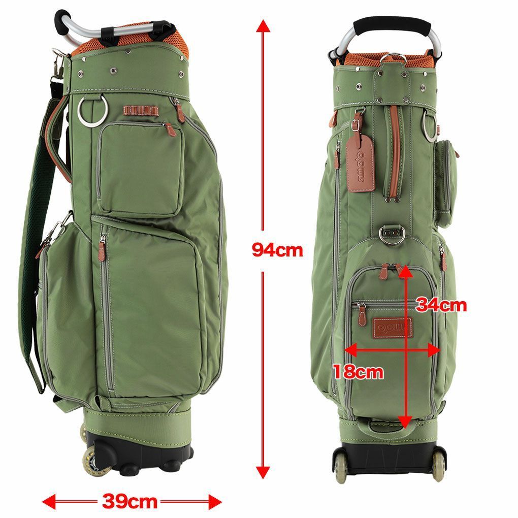 キャスター付きキャディバッグ