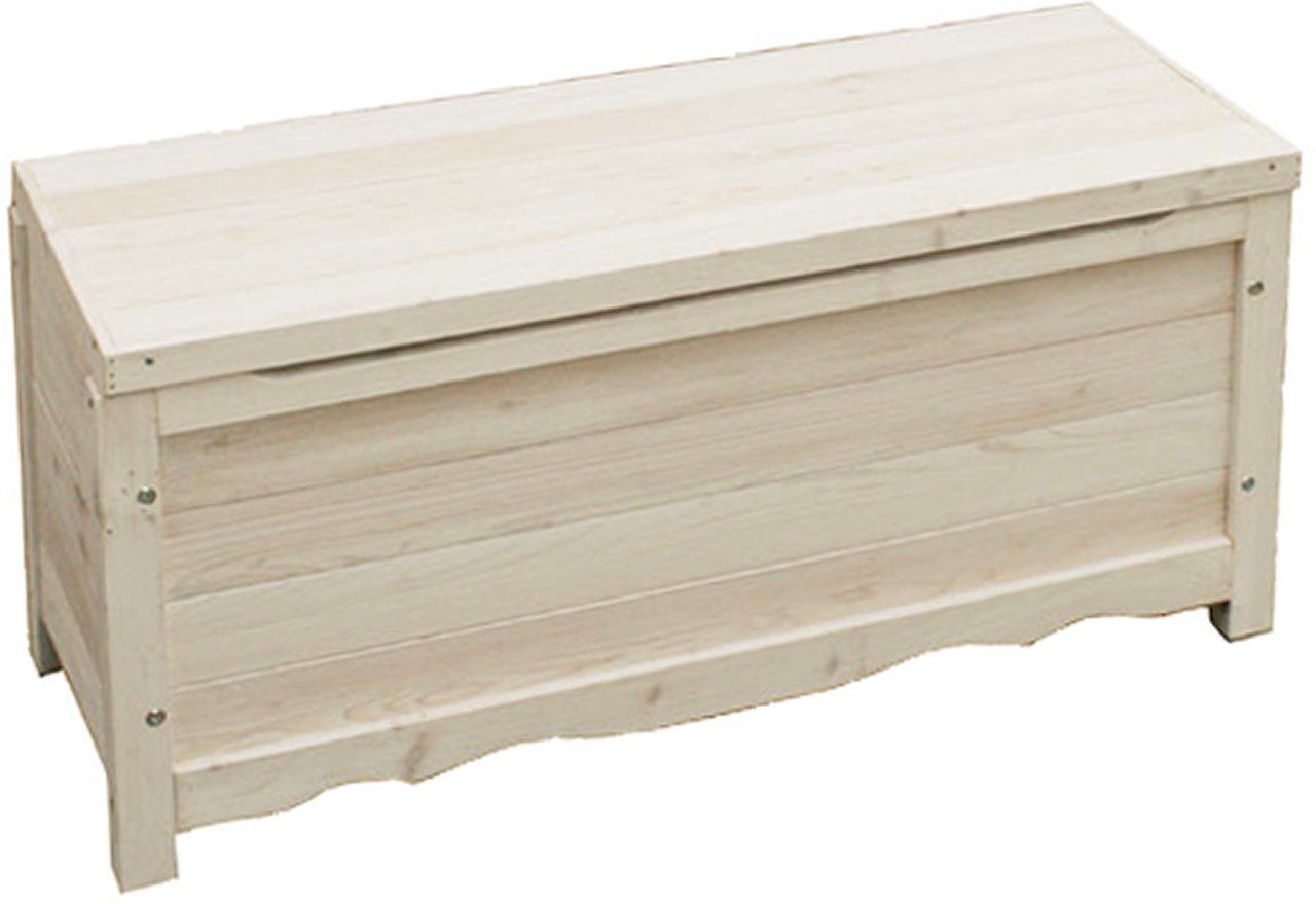 新品 ガーデンガーデン 天然木製ボックスベンチ(ストッカー) 最新 スモールサイズ ウォッシュホワイト 幅90cm×