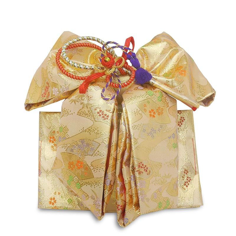 NISHIORI 七五三 結び帯 七才 四つ身用 作り帯 女の子 GOLD 0