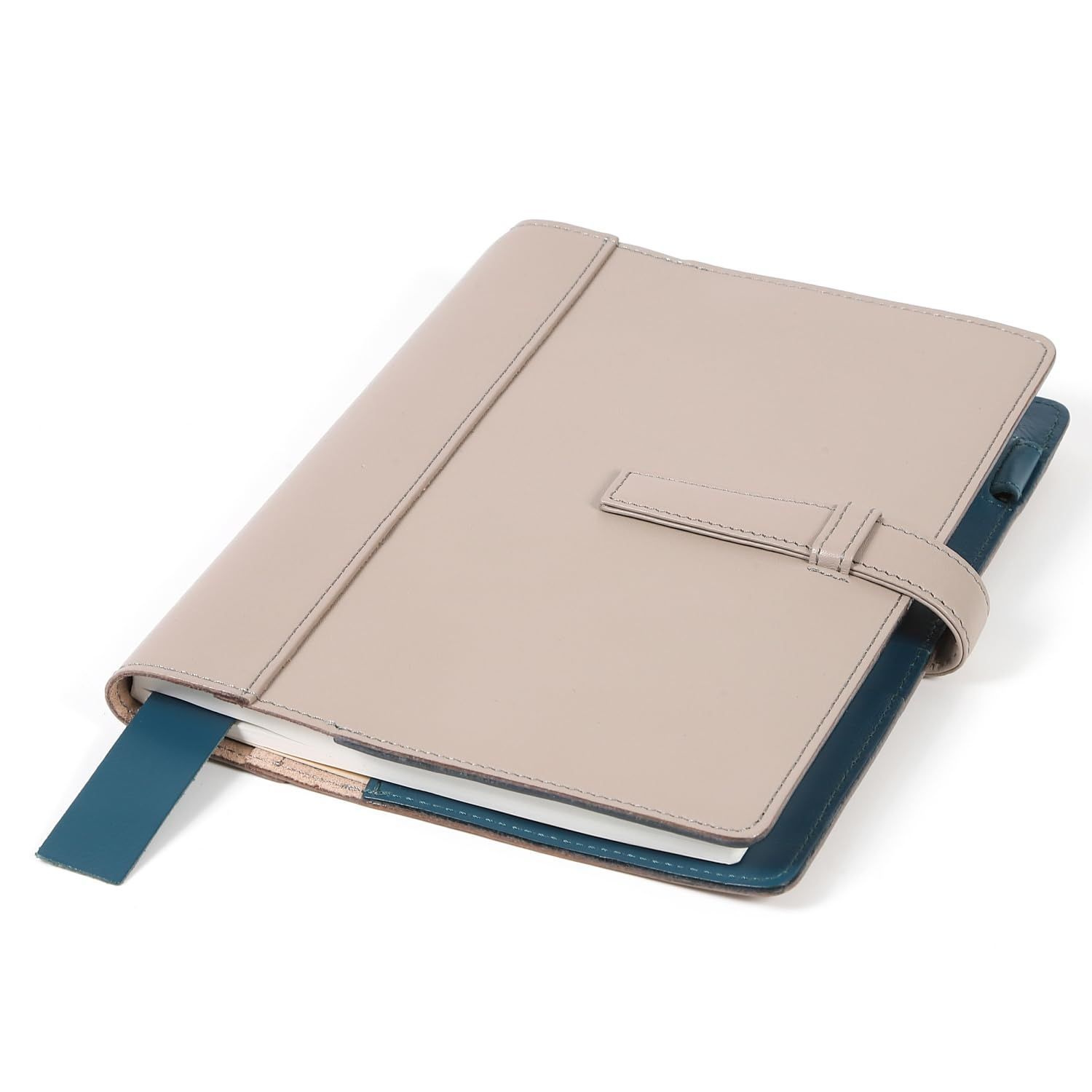人気 Lightex ノートカバー A5サイズ ほぼ日対応 カズン対応 牛本革 バイ 手帳カバー cv-monoleather グレー