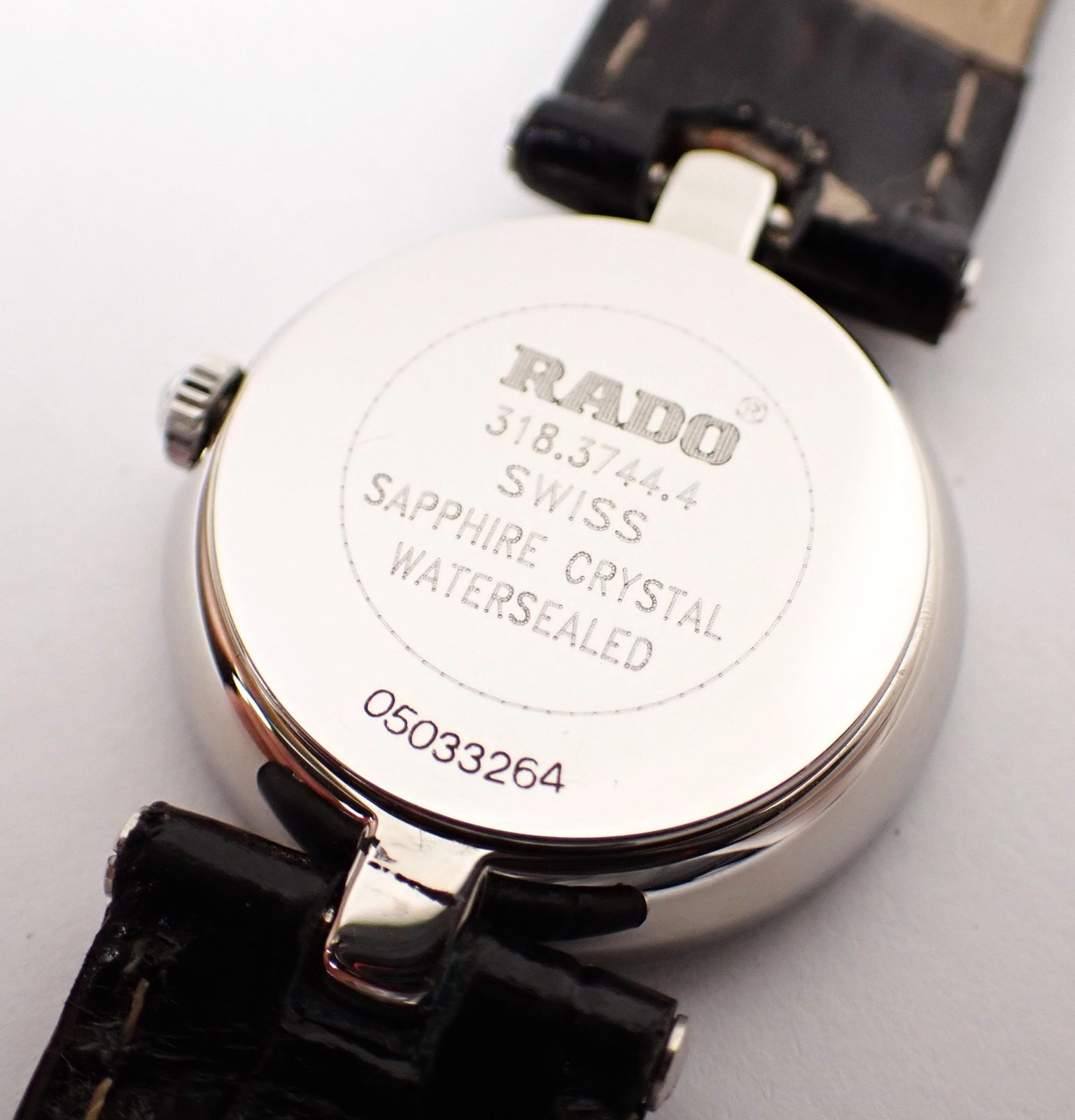 美品 RADO(ラドー) フローレンス 318.3744.4 SS/革 QZ クォーツ 電池  