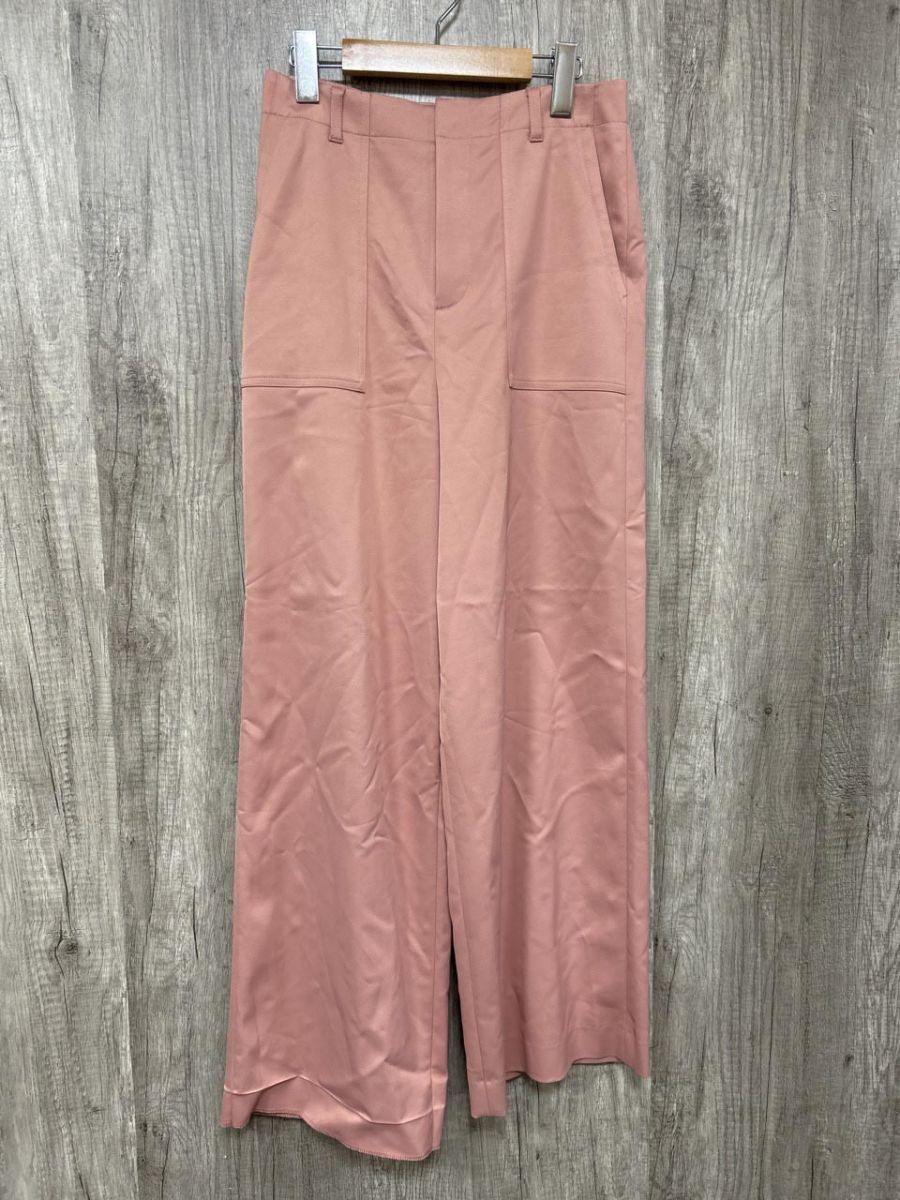 ANAYI アナイ トレッチサテン ベイカー パンツ size38 ピンク ◆◎レディース