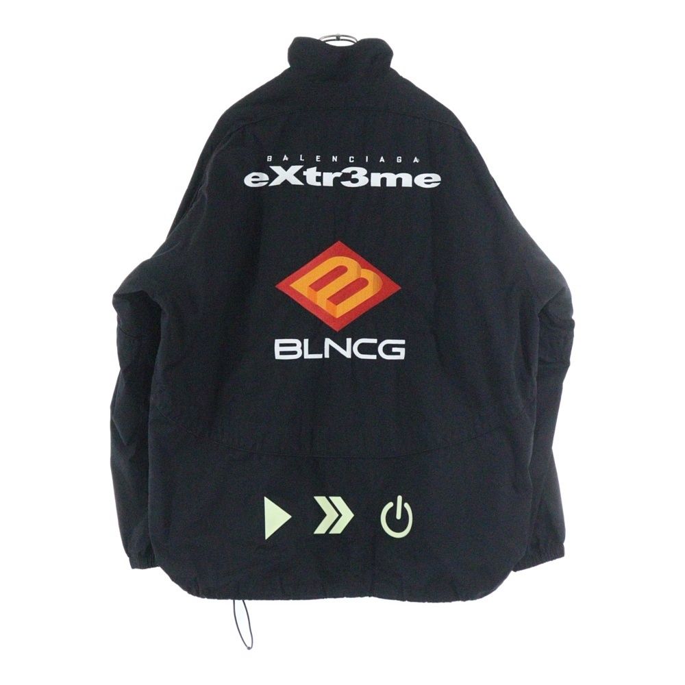 BALENCIAGA バレンシアガ 21AW Gamer Track Jacket オーバーサイズ トラックジャケット ブラック 663153 TIM39