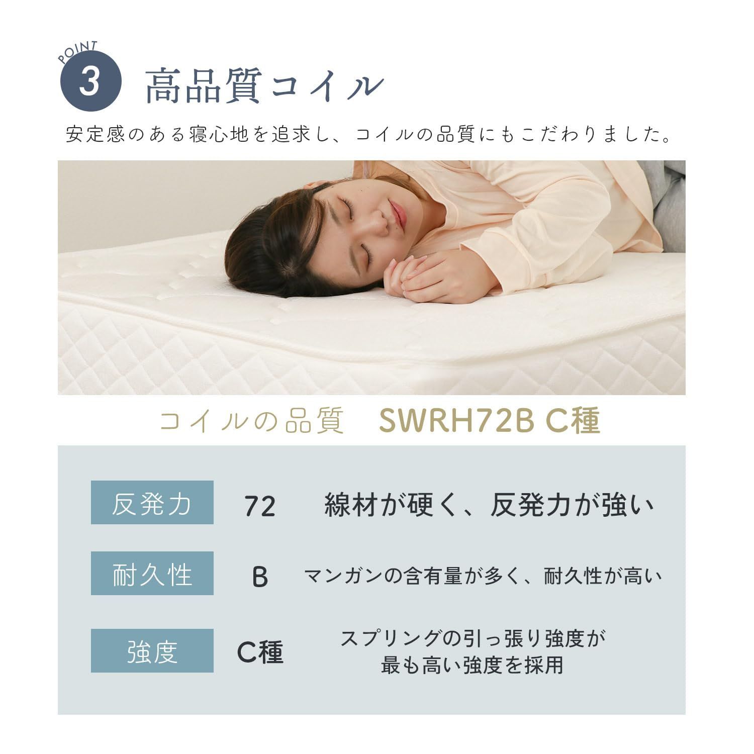 エッジサポート体圧分散 ボンネルマット