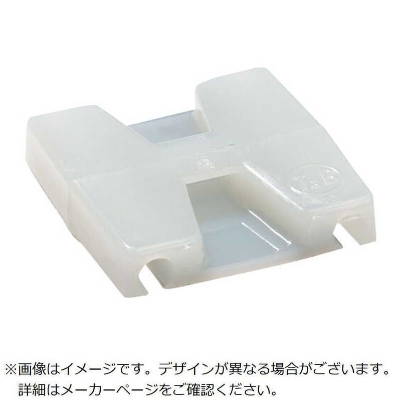 ABB TY Rap 結束バンド用平型マウントベース 接着剤固定タイプ 平型マウンティングベース標準 ナチュラル色 大袋 タイ幅最大4 8 mm 入り TC 342