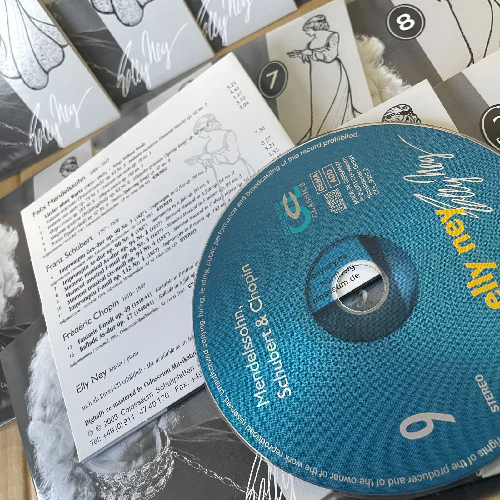 クラシックピアノ輸入盤中古CD12枚組 エリー・ナイ Elly Ney 後期音源