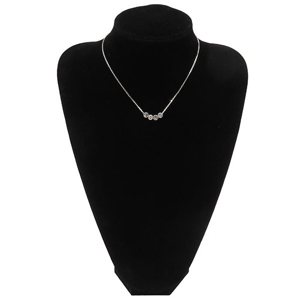 カルティエ Cartier ネックレス ラブ ロゴ K18WG ホワイトゴールド 18  