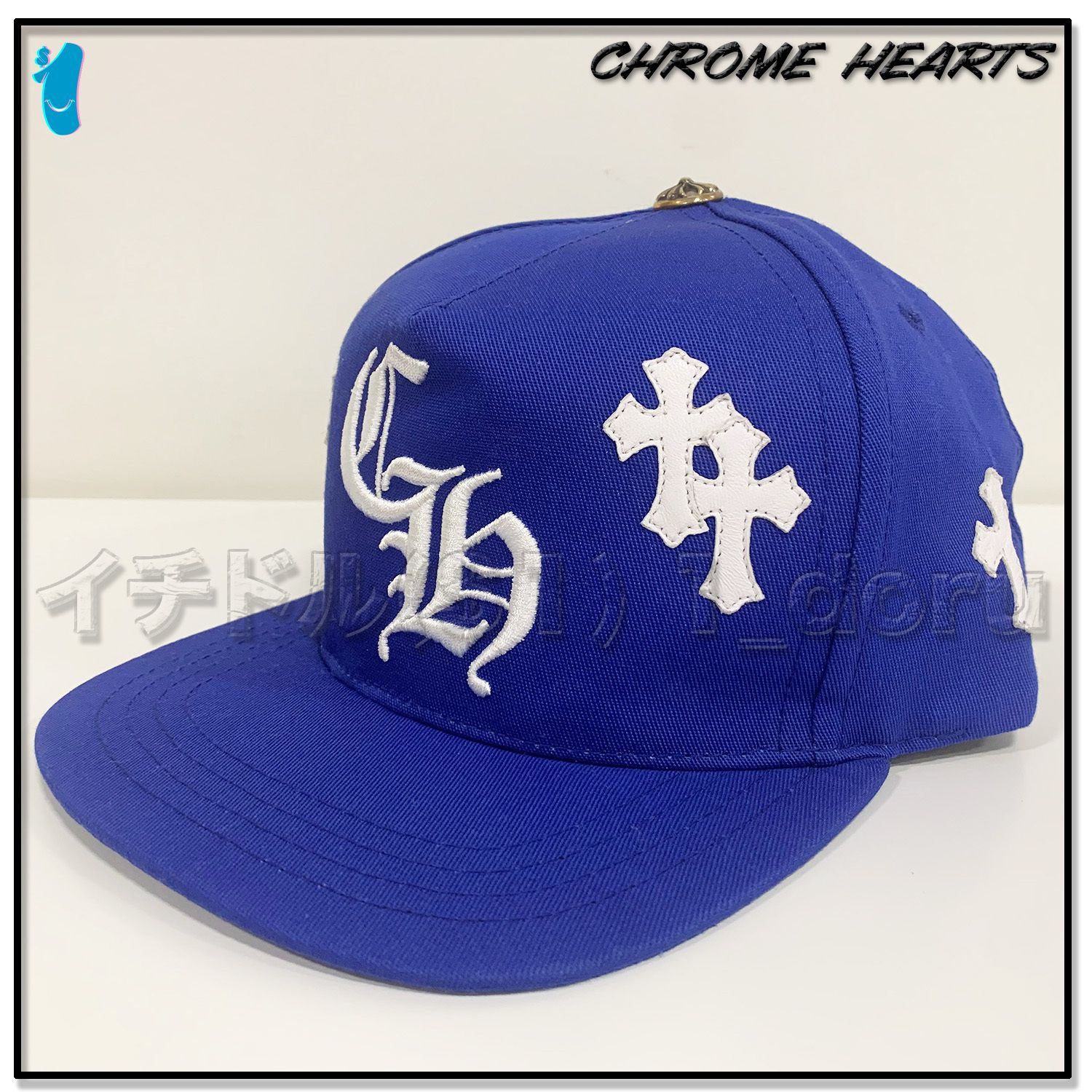 クロムハーツ ブルー セメタリークロス ポケットtシャツ XL クロム