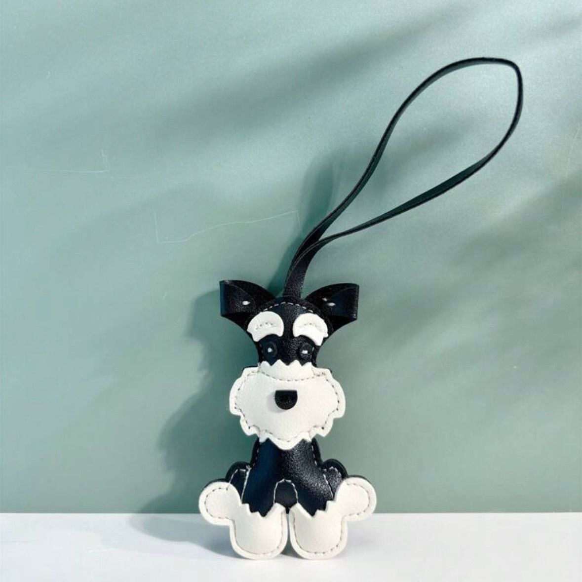 ふわふわ 犬 バッグチャーム キーホルダー 合皮 DOG ドッグ