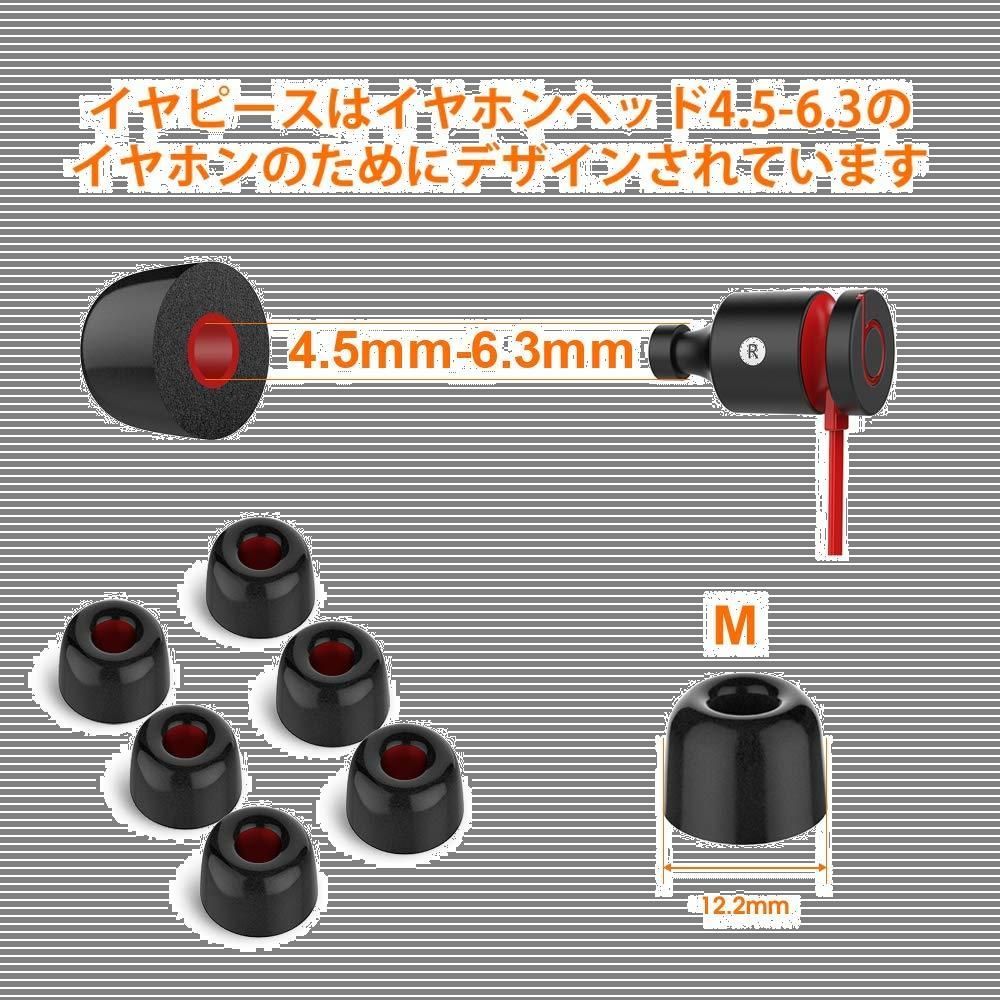 在庫処分】FEYCH イヤーピース 6ペア(Mサイズ6ペア) ウレタン製 低反発