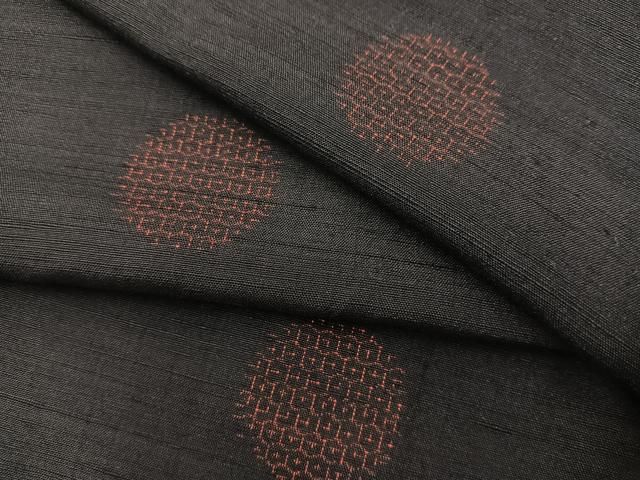 平和屋着物○上質な紬 80亀甲 あられ文 正絹 逸品 BAAU0190gt