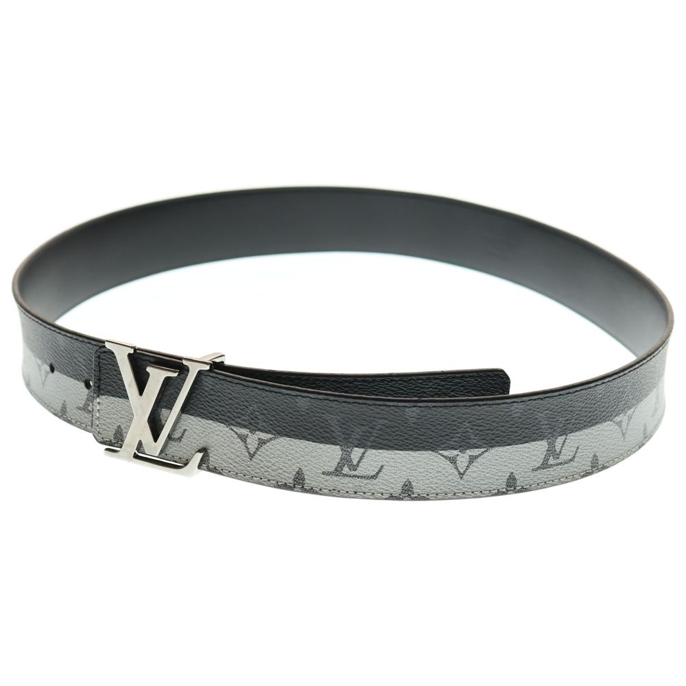 LOUIS VUITTON ルイヴィトン サンチュール LV イニシャル 40mm エクリプス スプリット ベルト ブラック|シルバー MP034