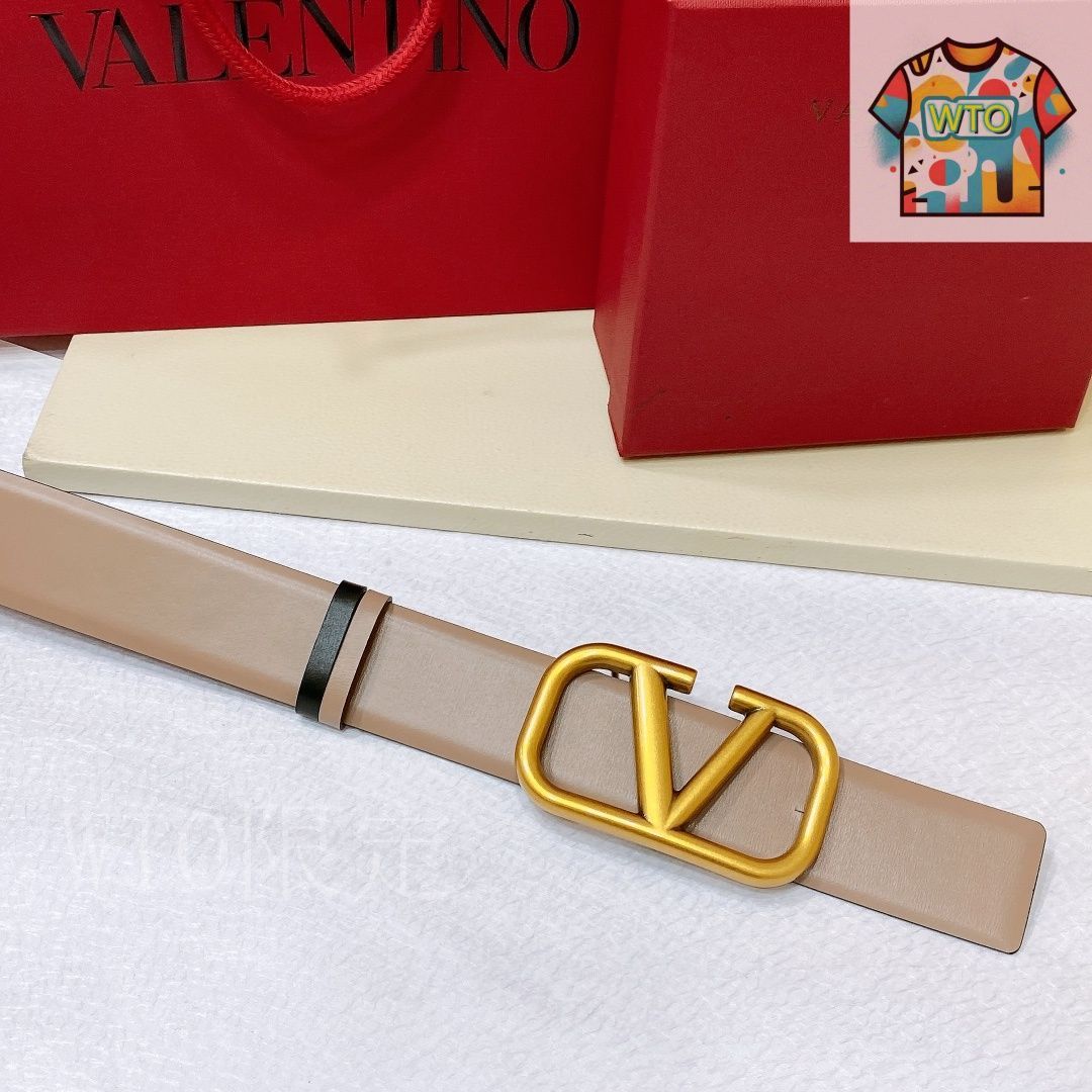 VALENTINO【関税込】VLOGO ラミネートナッパレザー ベルト 20MM Vロゴ シグネチャー シャイニーカーフスキン リバーシブルベルト