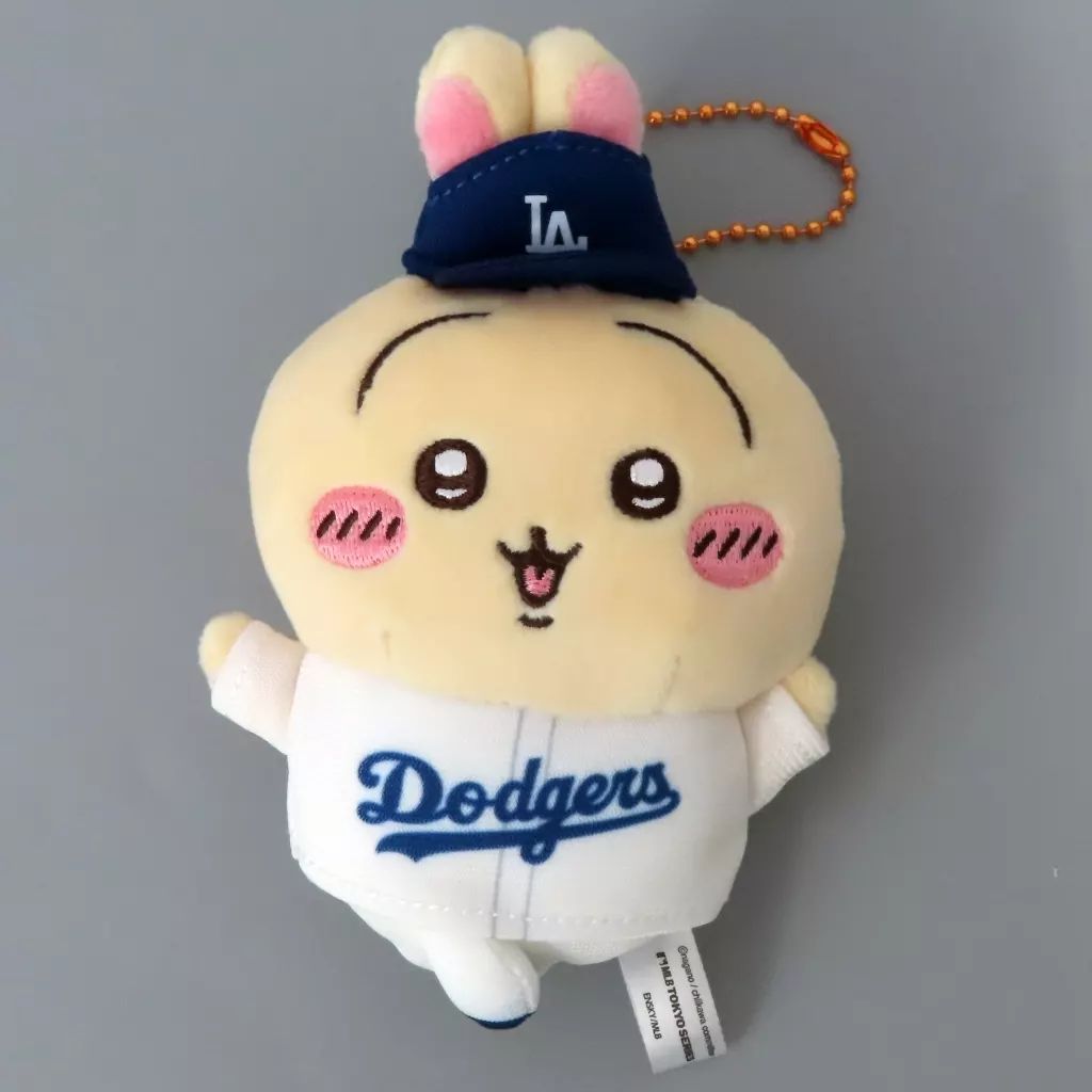 中古】キーホルダー うさぎ(ドジャース) マスコット 「ちいかわ