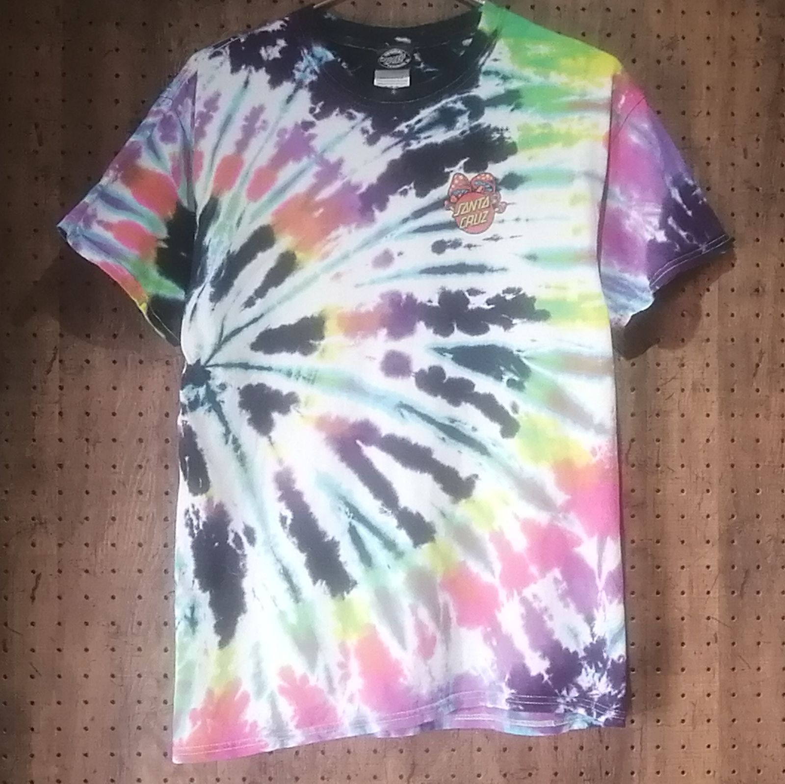 SANTA CRUZ サンタクルーズ プリントTシャツ タイダイ染め