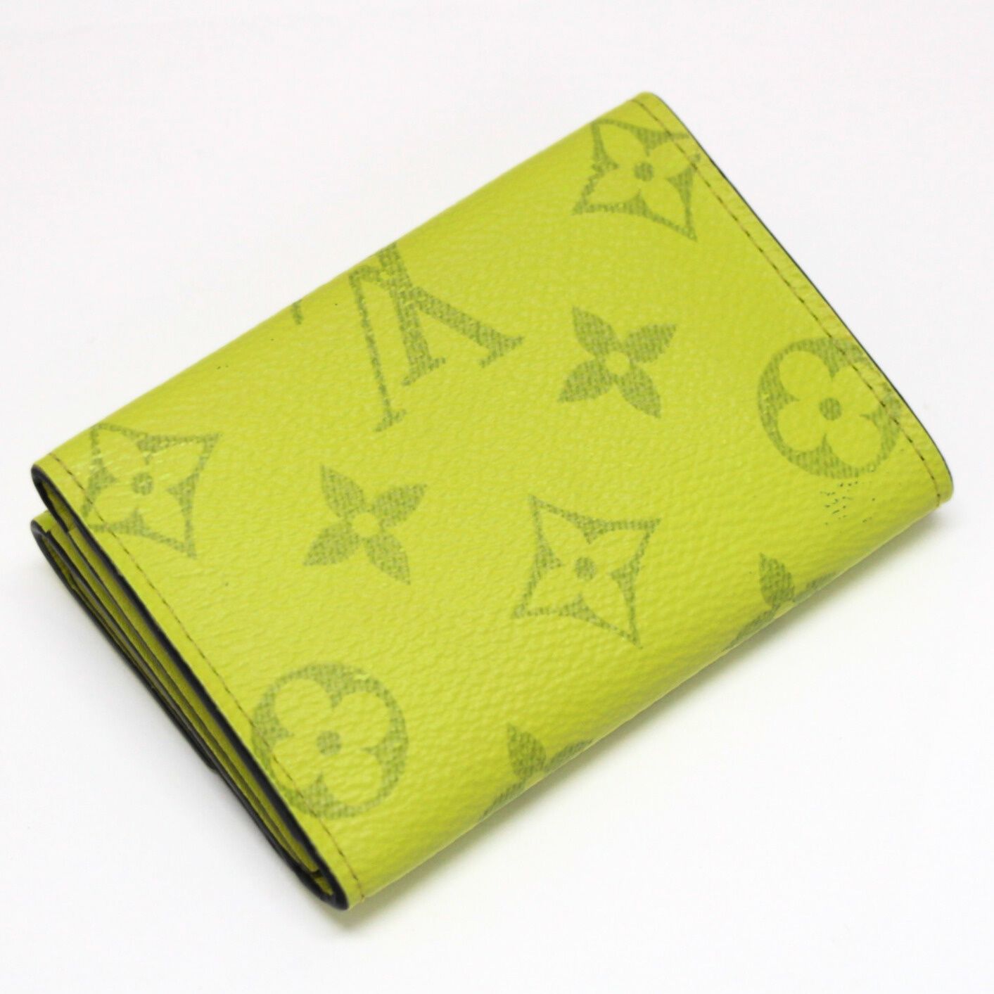 ルイヴィトン Louis Vuitton ディスカバリー コンパクトウォレット 三つ折り財布 タイガラマ ジョーヌ M67629 71787