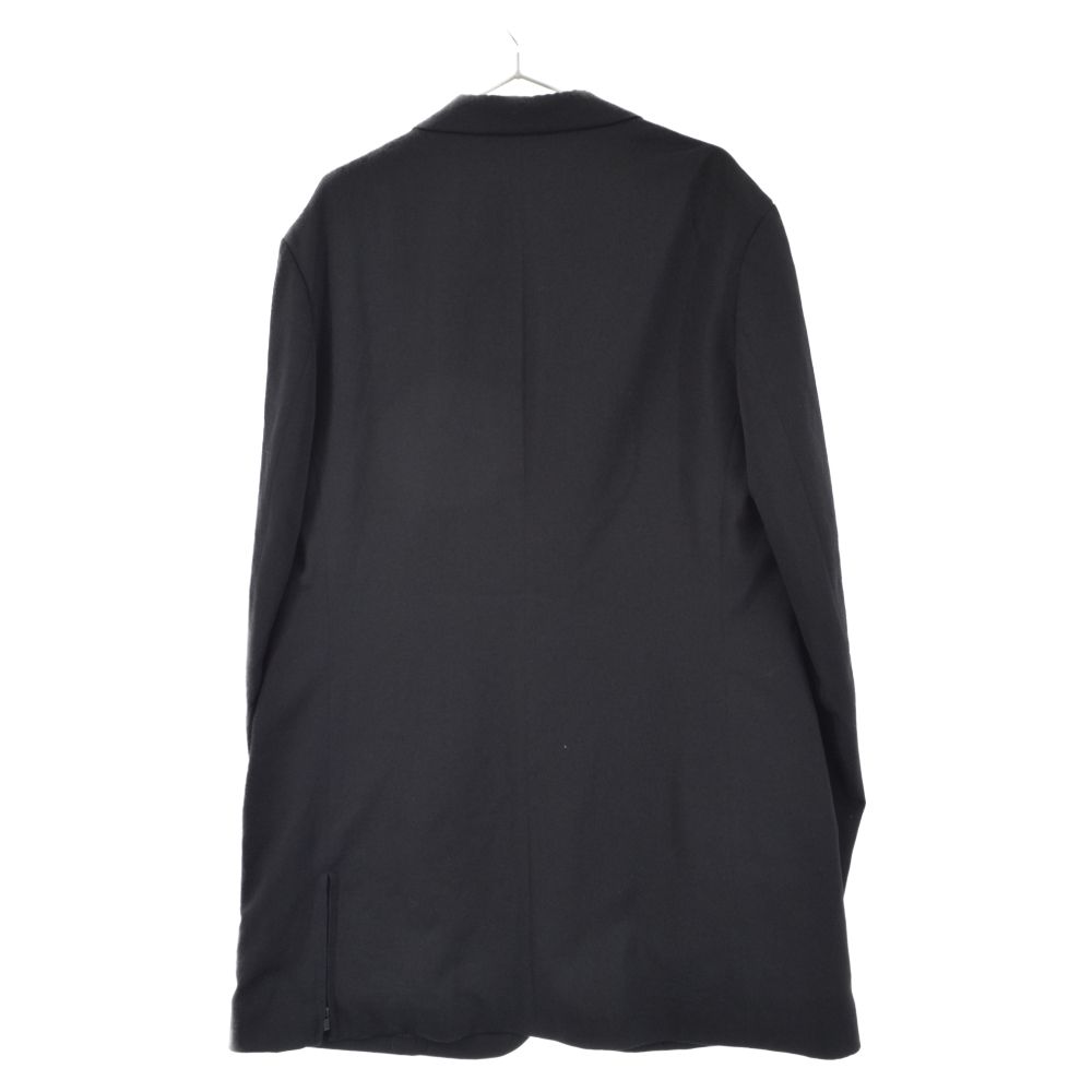 Yohji Yamamoto POUR HOMME (ヨウジヤマモト プールオム) 21AW Side Zip Jacket  サイドジップウールギャバジンジャケット HX-J20-100 ブラック