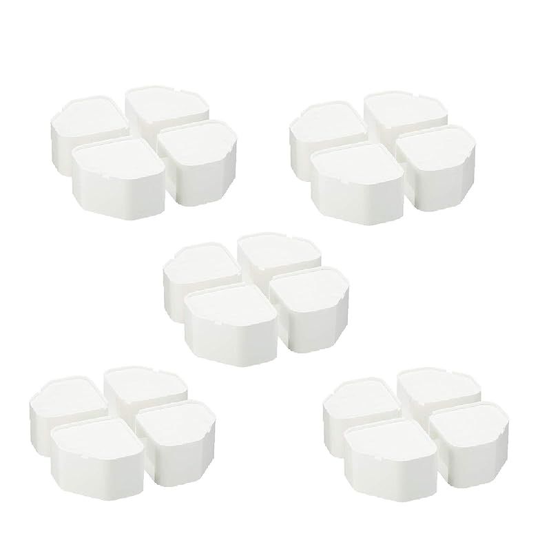 因幡電工 INABA DENKO 洗濯機用防振かさ上げ台 ふんばるマン OP-SG600 ホワイト 5袋セット 0