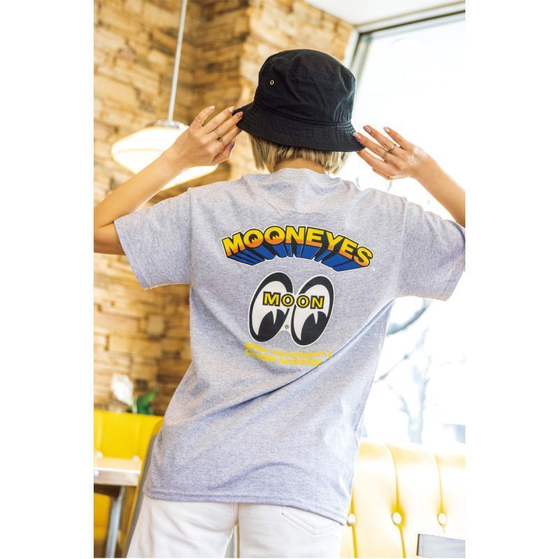 S～XLサイズ グレー Popping Up MOONEYES Tシャツ ムーンアイズ 
