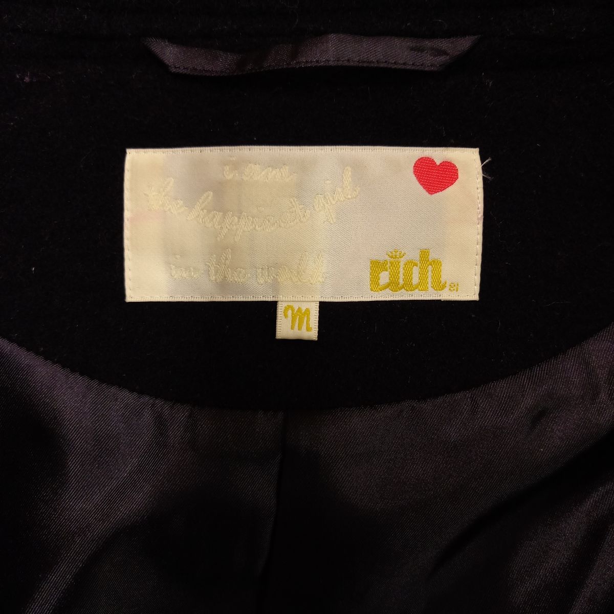rich リッチ ダッフルコート ロング フォックス ファー フード付