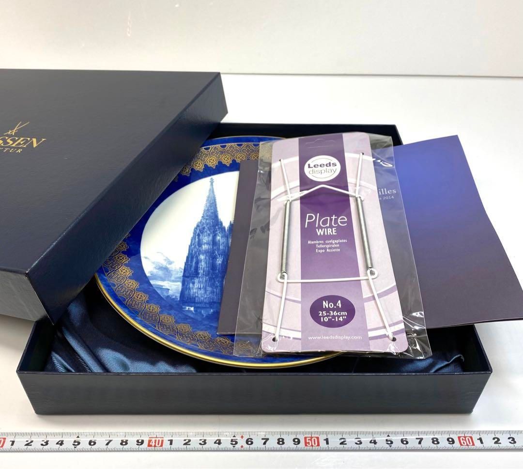 ☆洋3 マイセン2015年 イヤープレート 「ケルン大聖堂」共箱 直径26.5