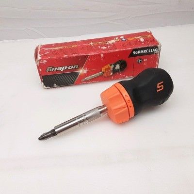 24k-510o スナップオン Snap-on スタビ ソフトグリップ ラチェット スクリュードライバー オレンジ SGDMRC11AO