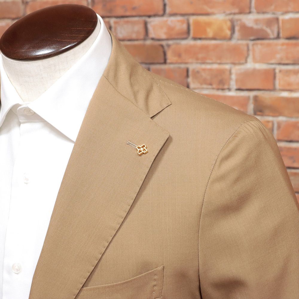 TAGLIATORE リネン混 テーラードジャケット アンコン 44 ベージュ TAGLIATORE リネン混 テーラードジャケット アンコン 44 ベージュ