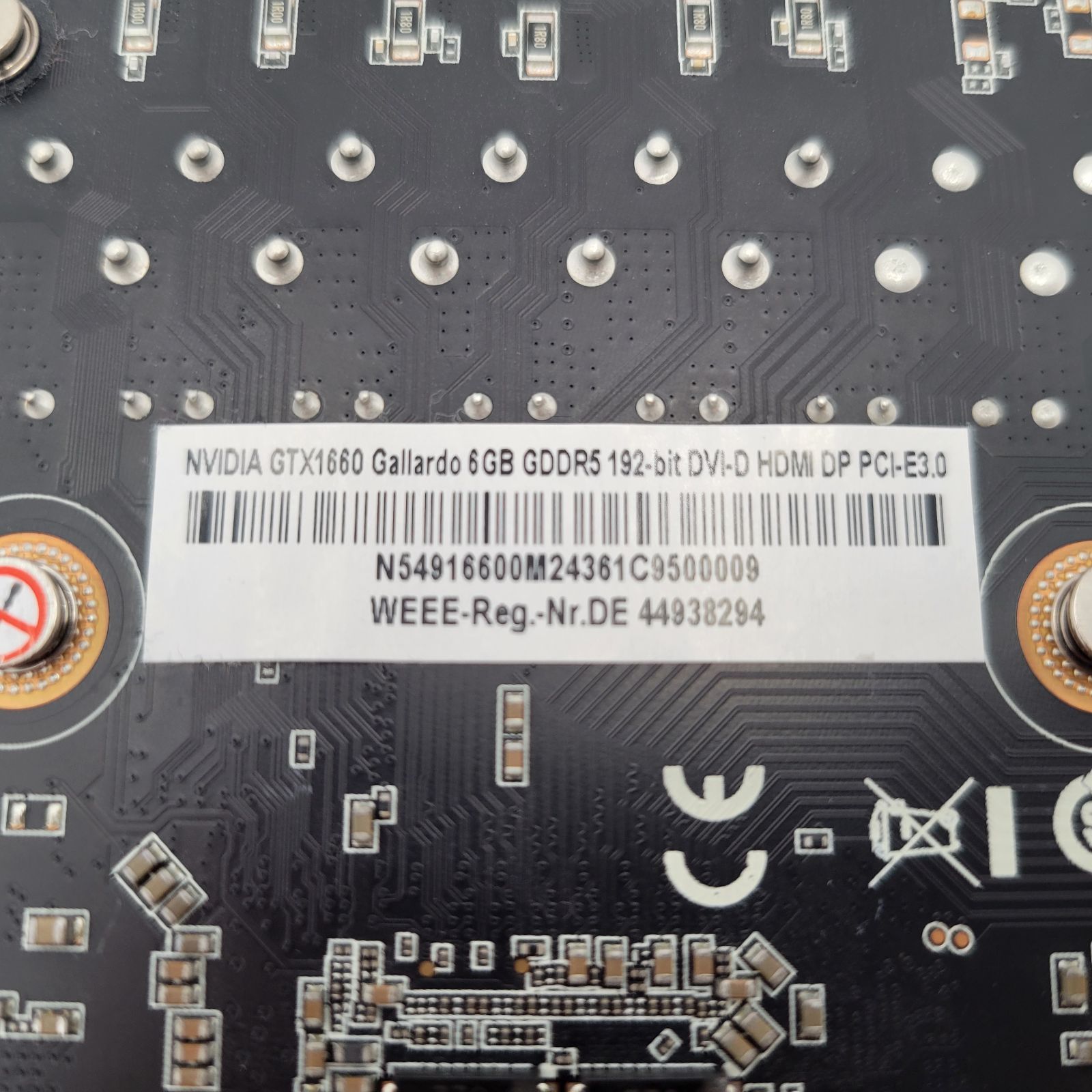 ☆動作確認済み☆ Gallardo NVIDIA GTX1660 Gallardo 6GB GDDR5