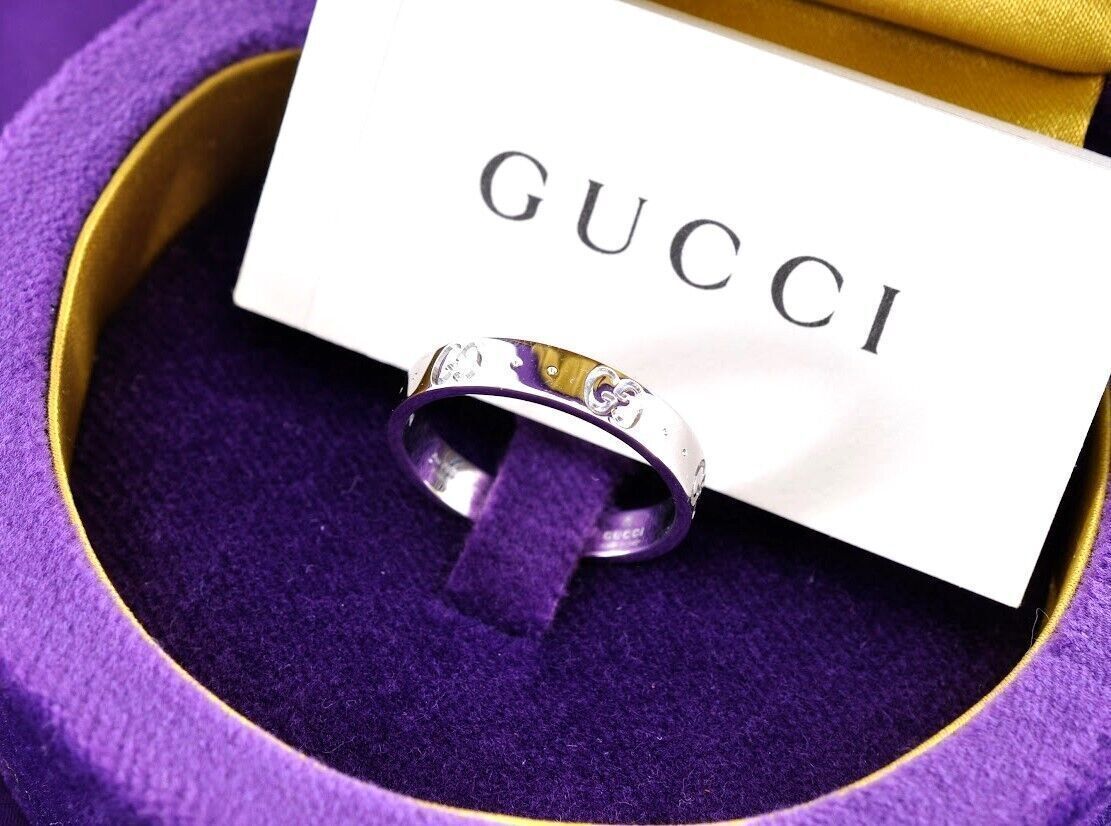 GUCCI グッチ ゴースト 指輪 リング ホワイトゴールド 750 K18