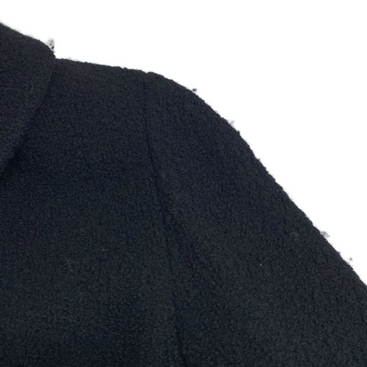 ワゴンセールも実施中。 CHANEL シャネル ジャケット サイズ36 S レディース - 20923 黒 長袖 ツイード 4ポケット ココマークボタン ロング丈 秋 冬 ウール