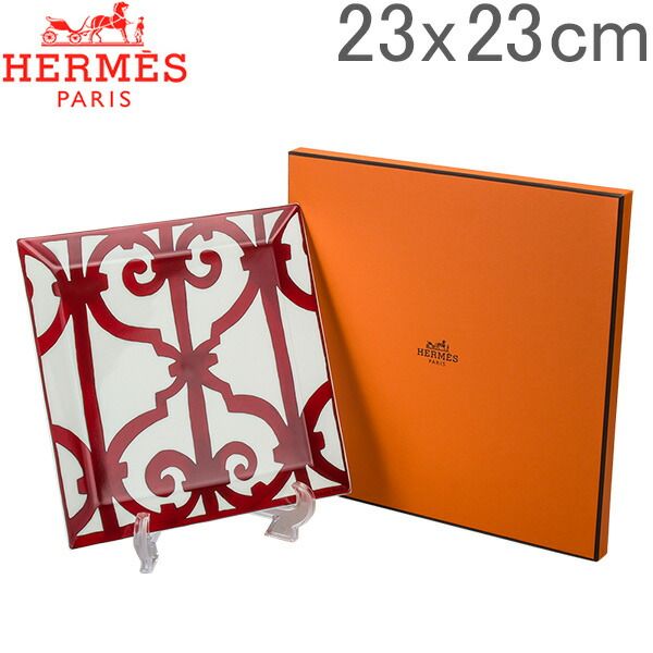 Hermes エルメス Balcon du Guadalquivir Square Plate No.5 スクエアプレート 皿 23x23cm 011045P HER-0041-000