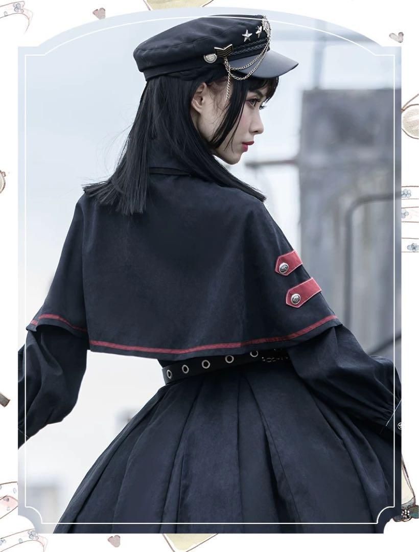 ♥ 軍服風ロリータワンピース ロリータファッション4点セット USTAUSTRALIA_COM_AU