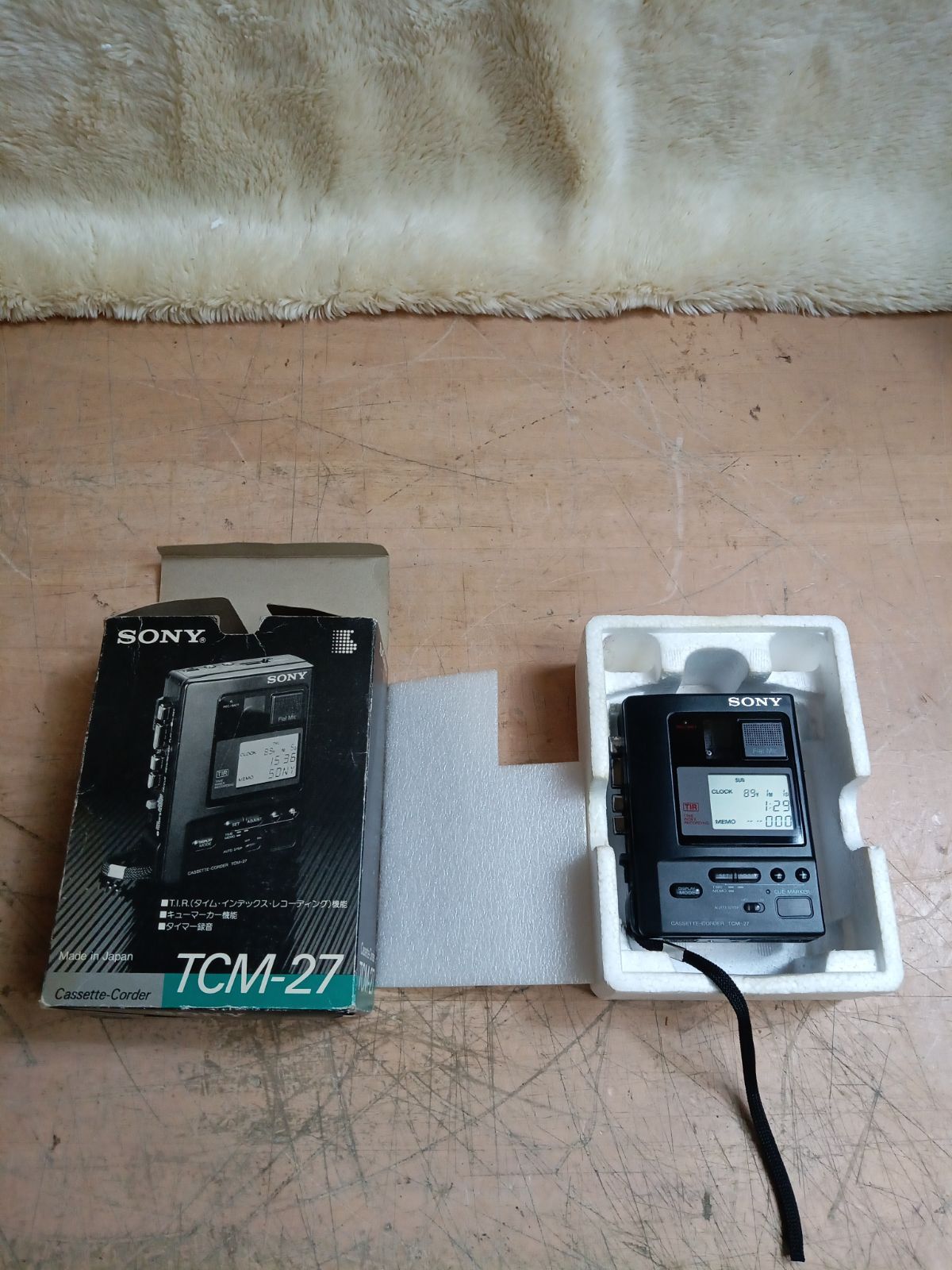 SONY カセットレコーダー TCM-27 ジャンク オーディオ機器 レトロ 箱
