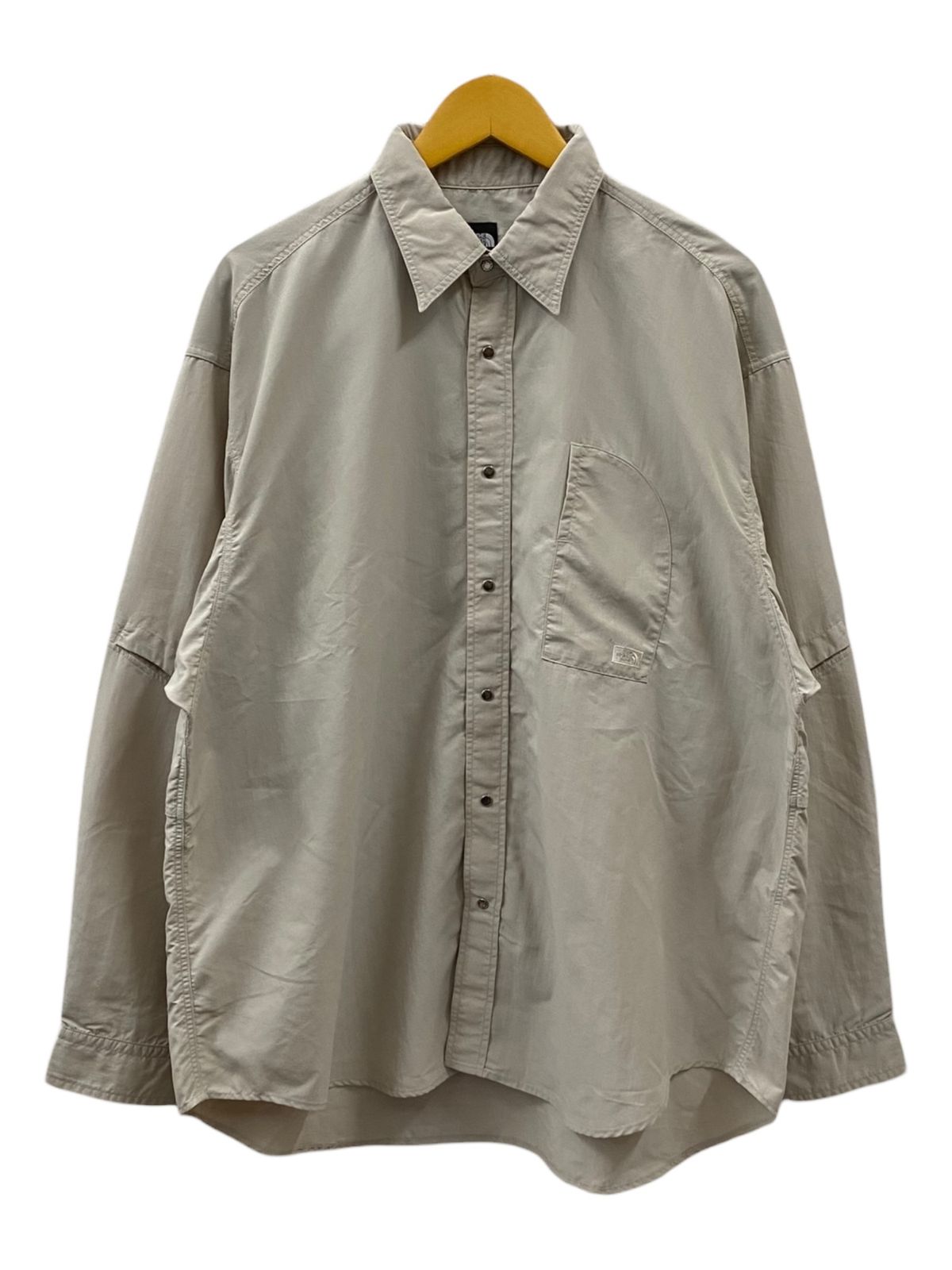 THE NORTH FACE ザノースフェイス L|S Enride Shirt エンライドシャツ NR62461 L ベージュ メンズ|078