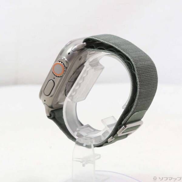 〔 品〕 Apple Watch Ultra GPS Cellular 49mm チタニウムケース グリーンアルパインループ 352