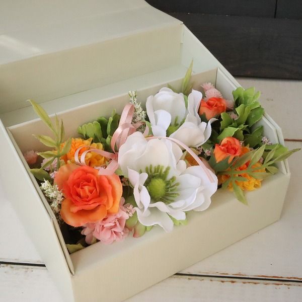 フォトフレームアレンジメント　ギフト　記念日　ペットロス　お供え　541