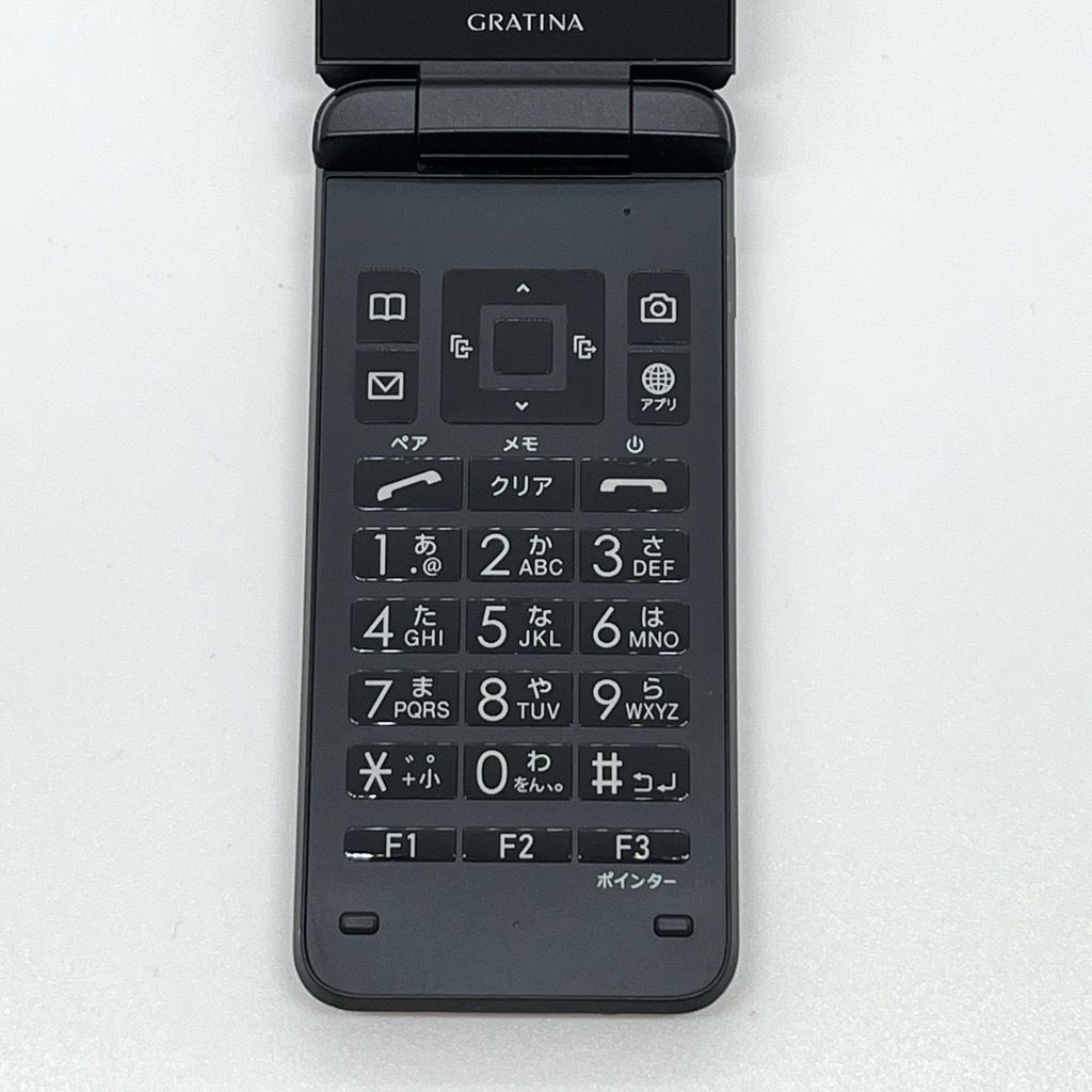 液晶美品】GRATINA KYF42 ブラック au SIMロック解除済 4G LTE