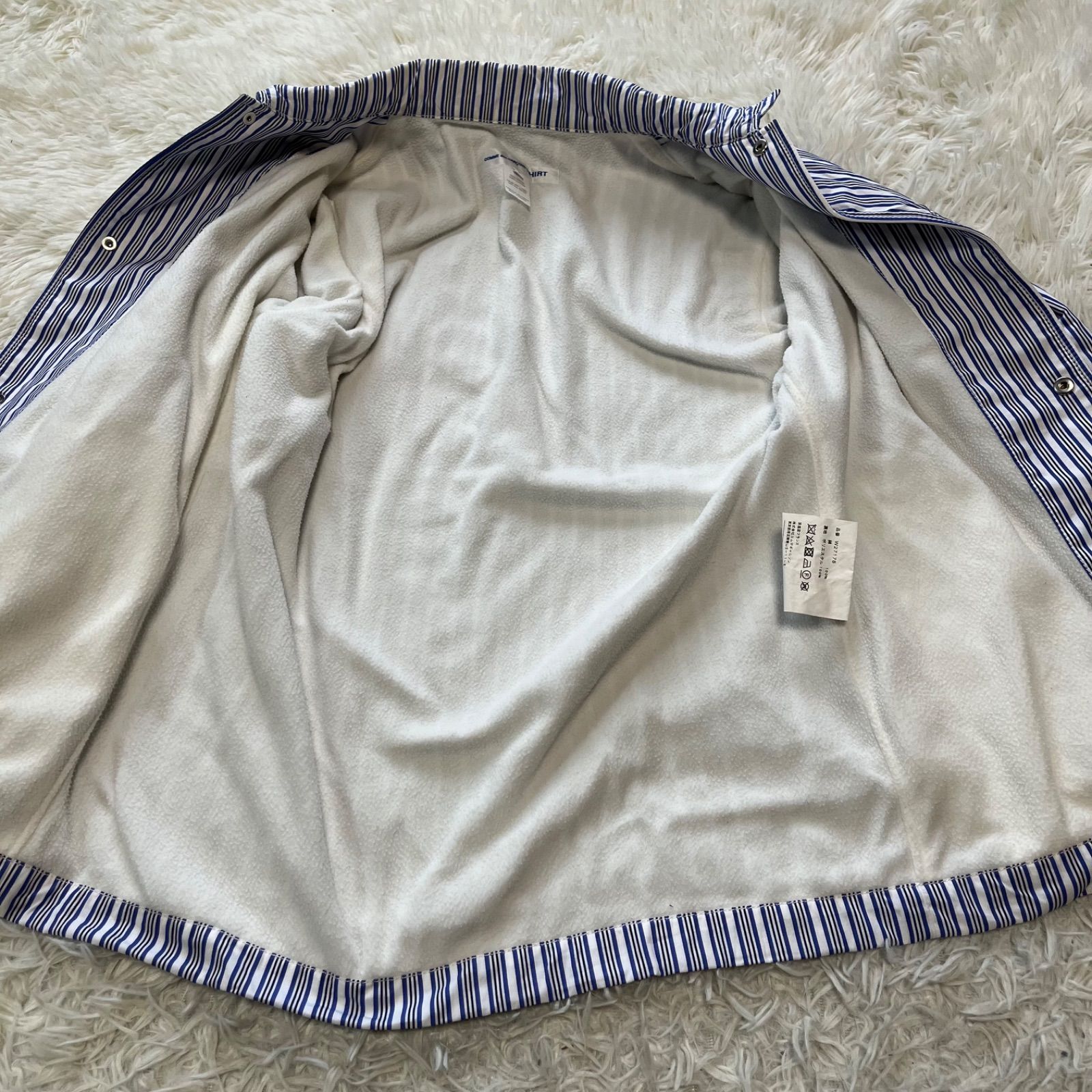 COMME des GARCONS SHIRT コムデギャルソンシャツ ストライプ柄 裏 