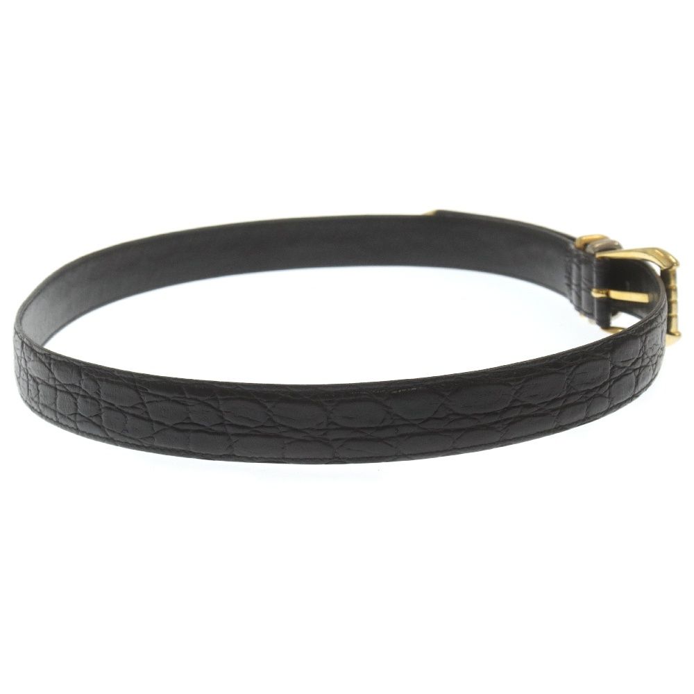 GIANNI VERSACE (ジャンニ ヴェルサーチ) 剣先金具 クロコ型押し
