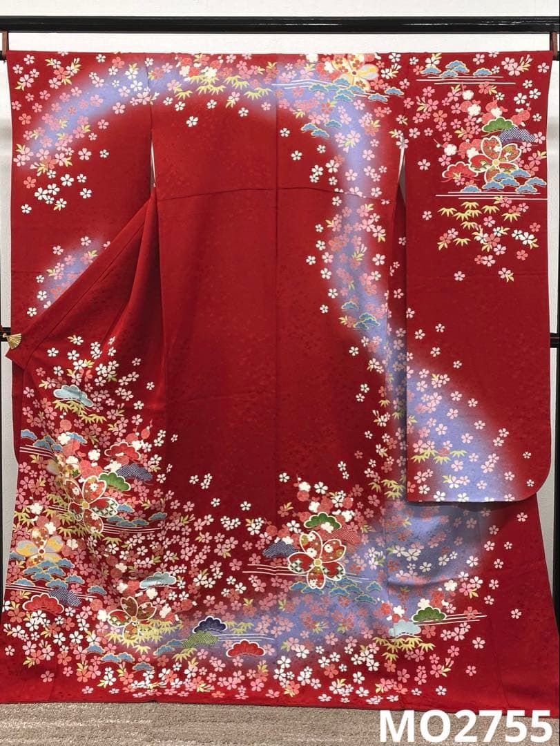 振袖 豪華 京友禅 銀通し 紋意匠 身丈166cm MO2755 - メルカリ