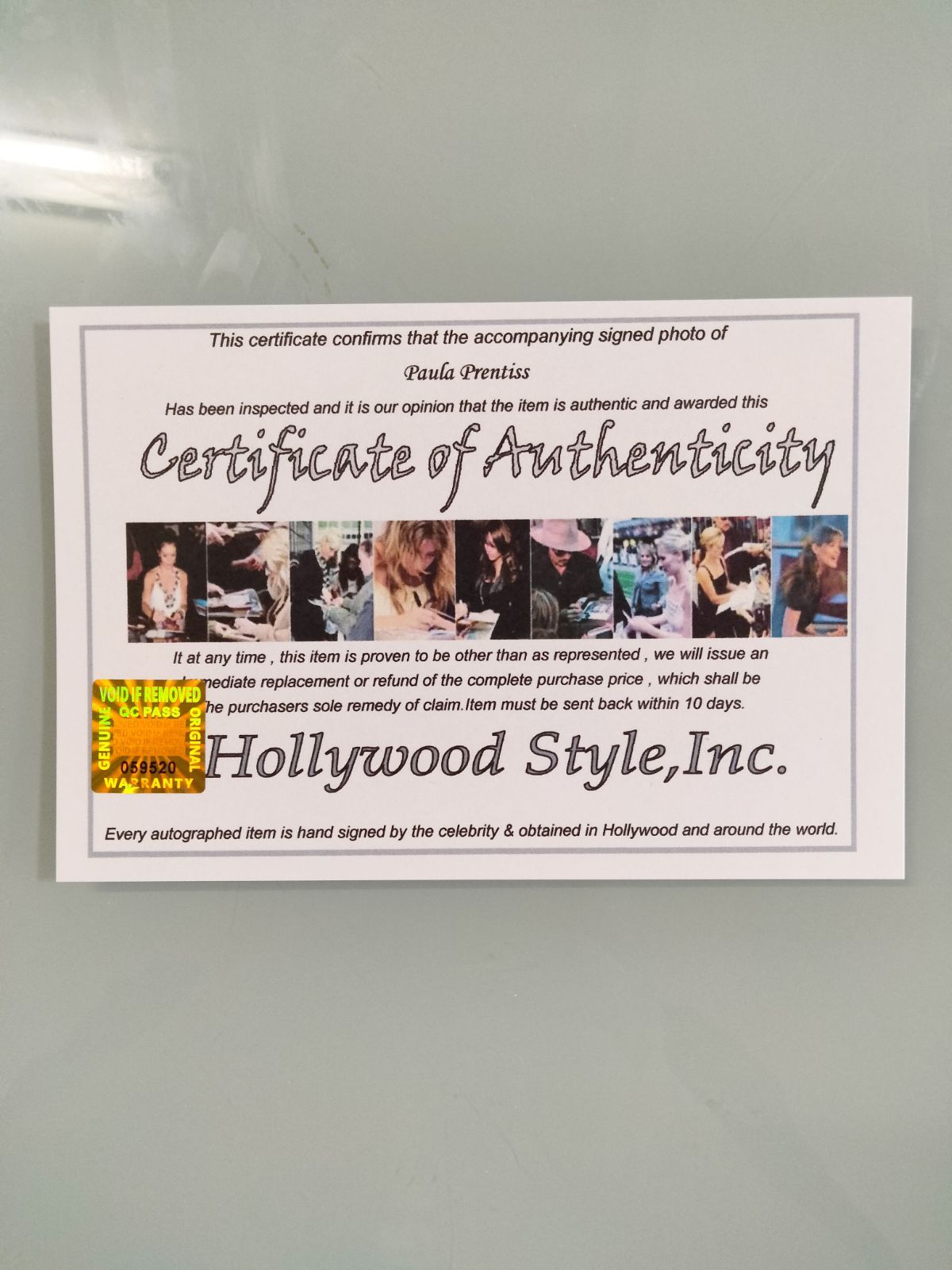 ポーラ・プレンティス直筆サイン入り超 特大写真…Paula Prentiss