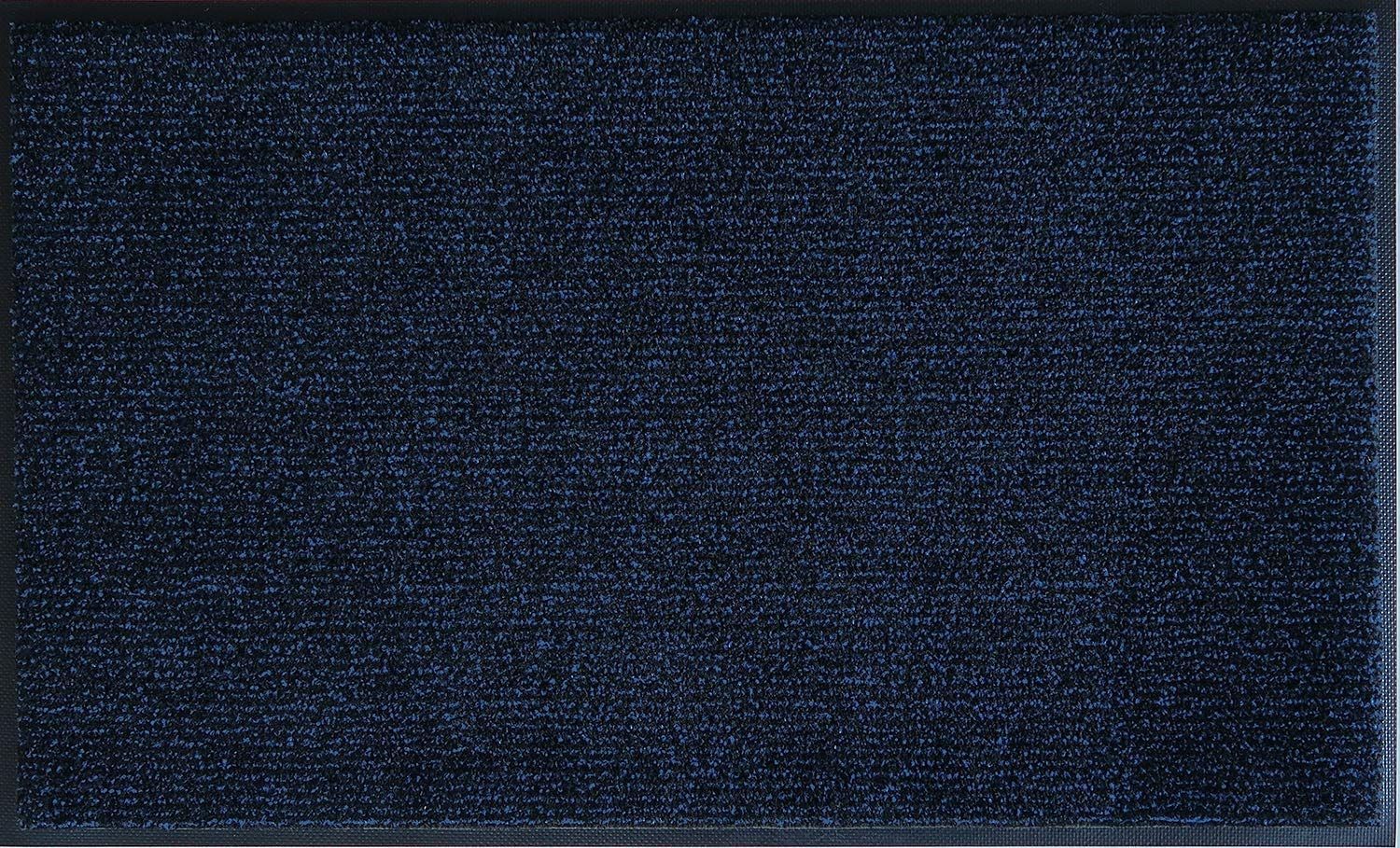Size 60 x 90 cm 長方形 _Color ブルー ブラック クリーンテックス ジャパン Kleen Tex 薄型万能玄関マット アイアンホース ストライプ