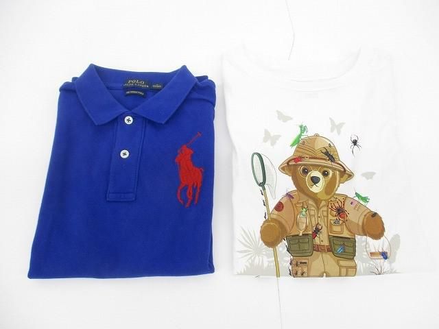 優 ラルフローレン Ralph Lauren ビッグポニー ポロシャツ|ポロベア Tシャツ 2点 S 160 ユニセックス