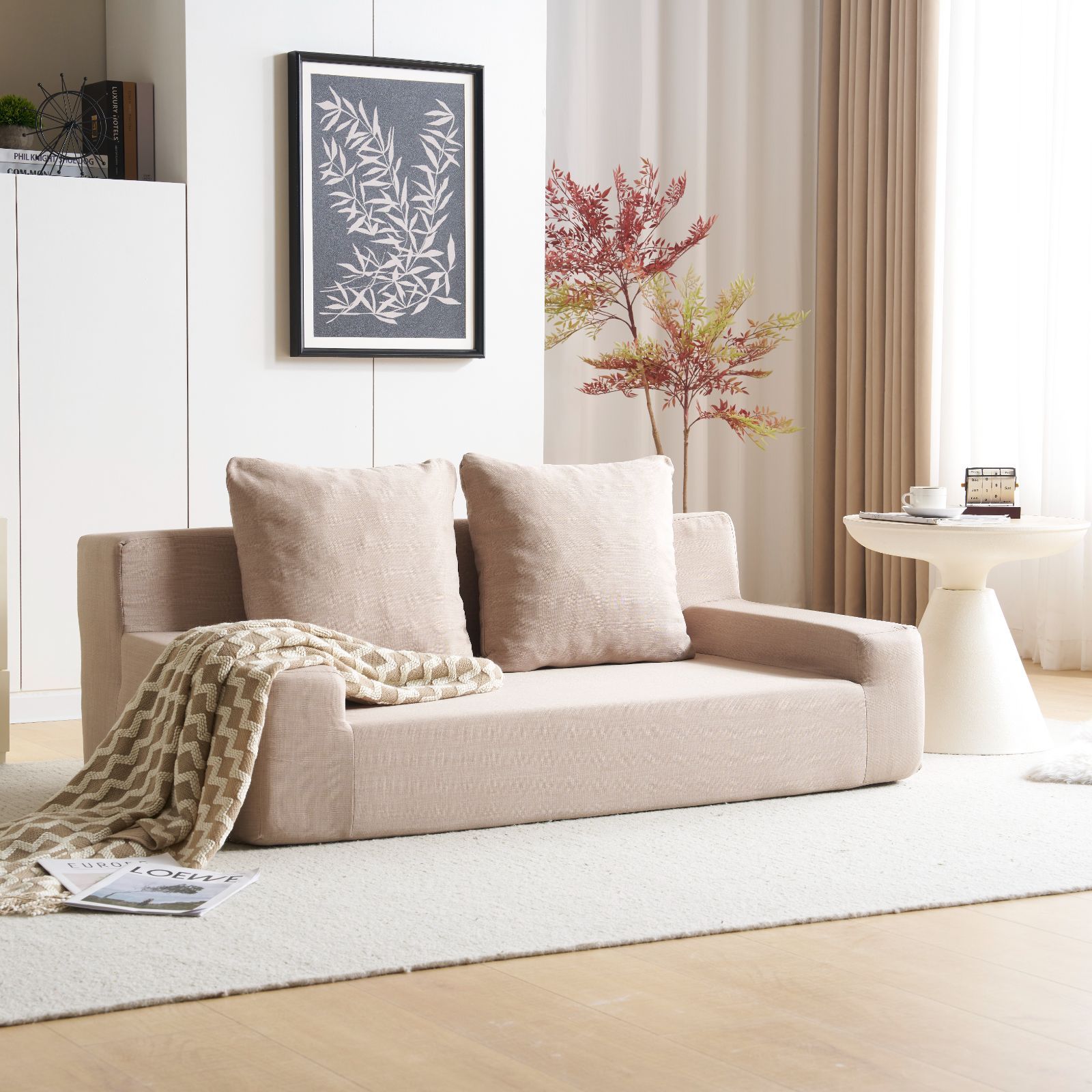 取付無料！カリモク家具 本革 ZT83北欧風リーベルブラウン2.5人